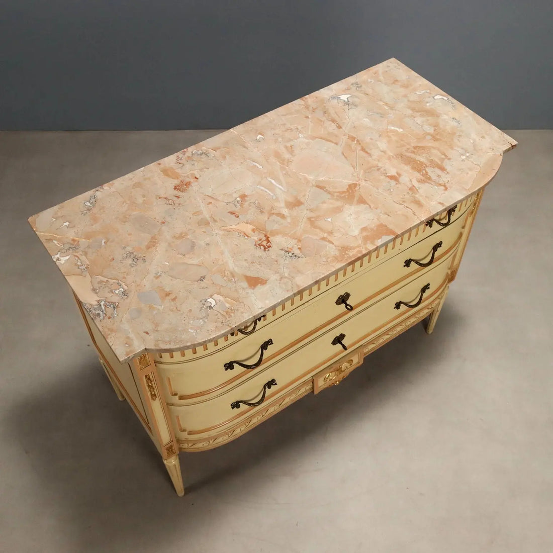 Antique Chest of Drawers Neoclassical Style Lacquered Wood '900