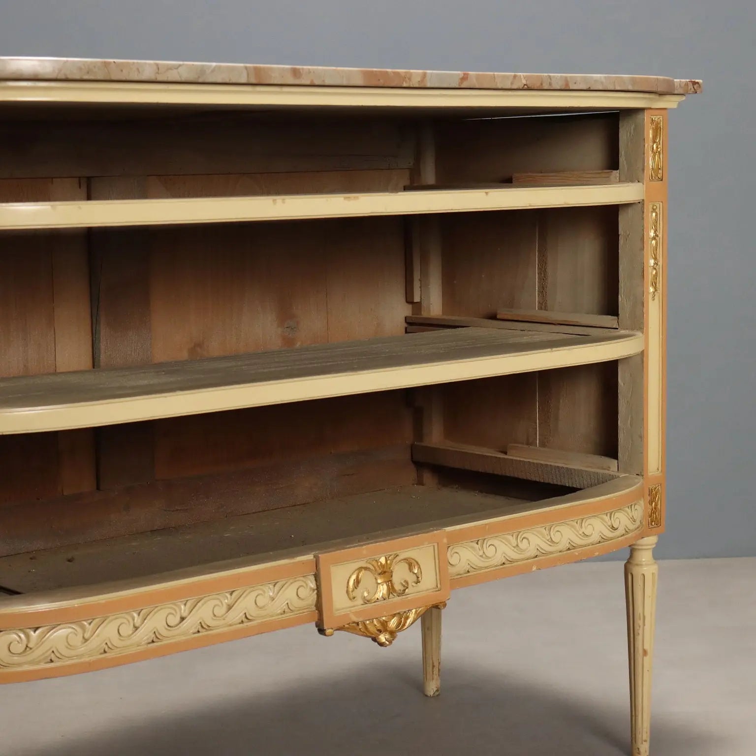 Antique Chest of Drawers Neoclassical Style Lacquered Wood '900