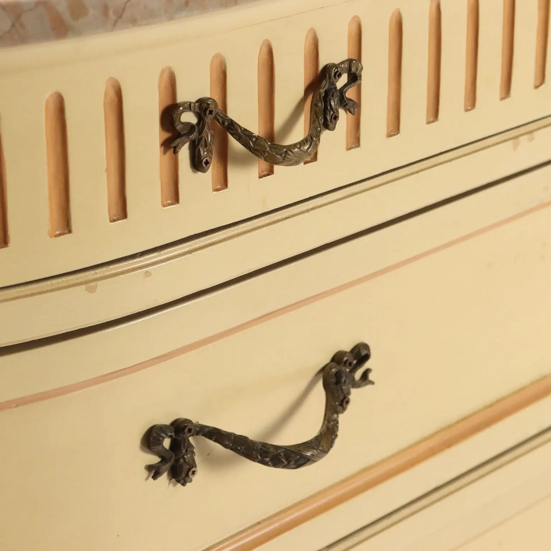 Antique Chest of Drawers Neoclassical Style Lacquered Wood '900