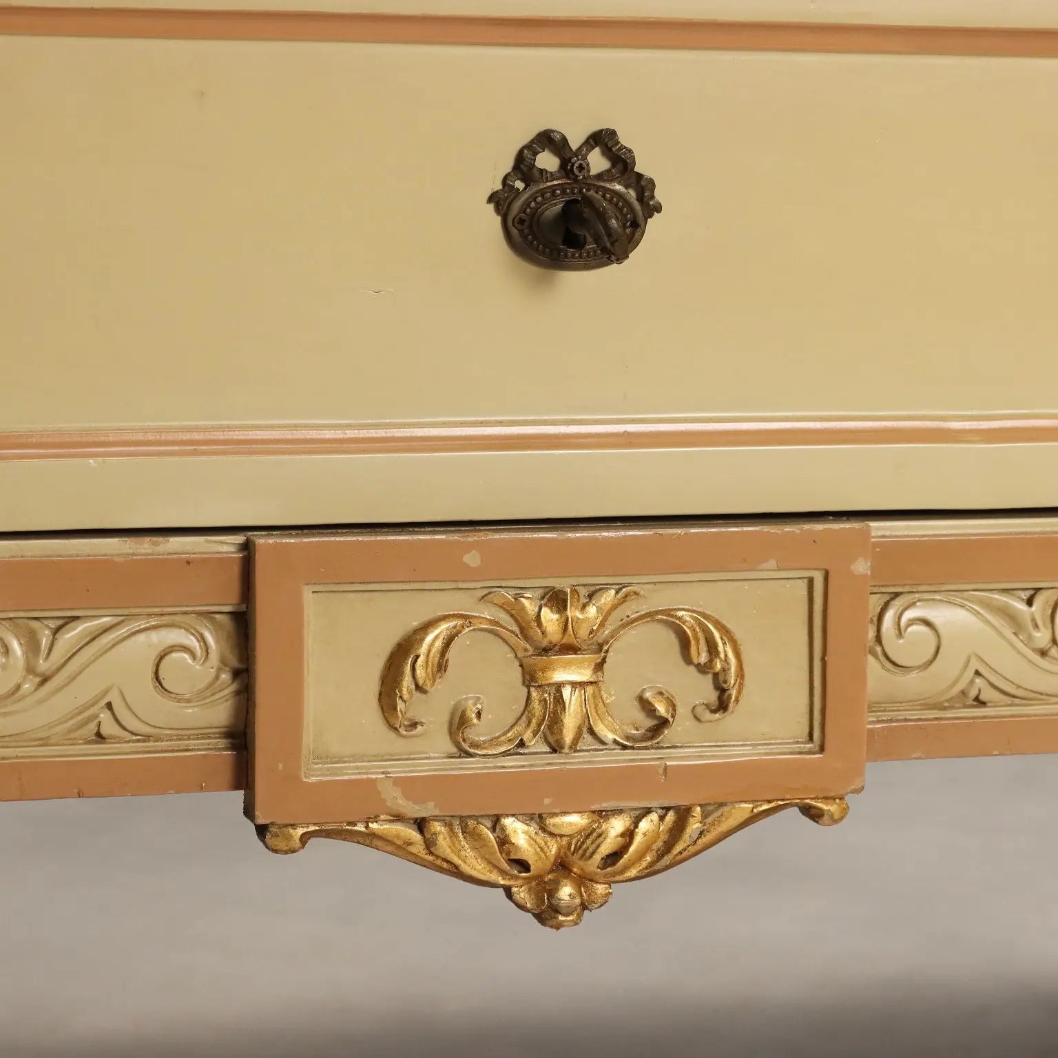 Antique Chest of Drawers Neoclassical Style Lacquered Wood '900
