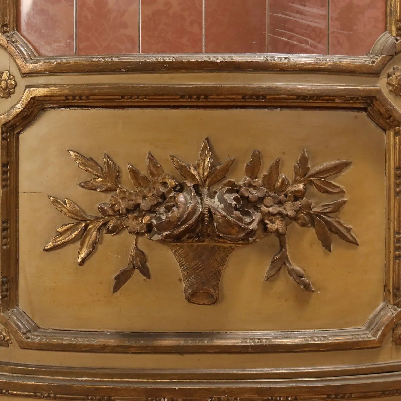 Antique Showcase Neoclassical Style Carved Wood XIX Century
