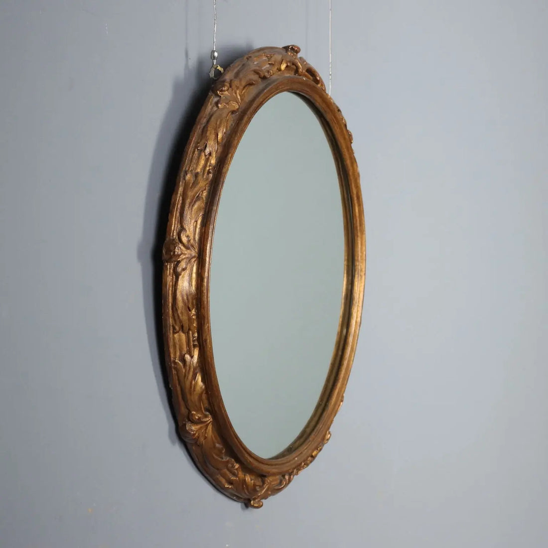 Antique Mirror Carved Gilded Wood Italy XX Century