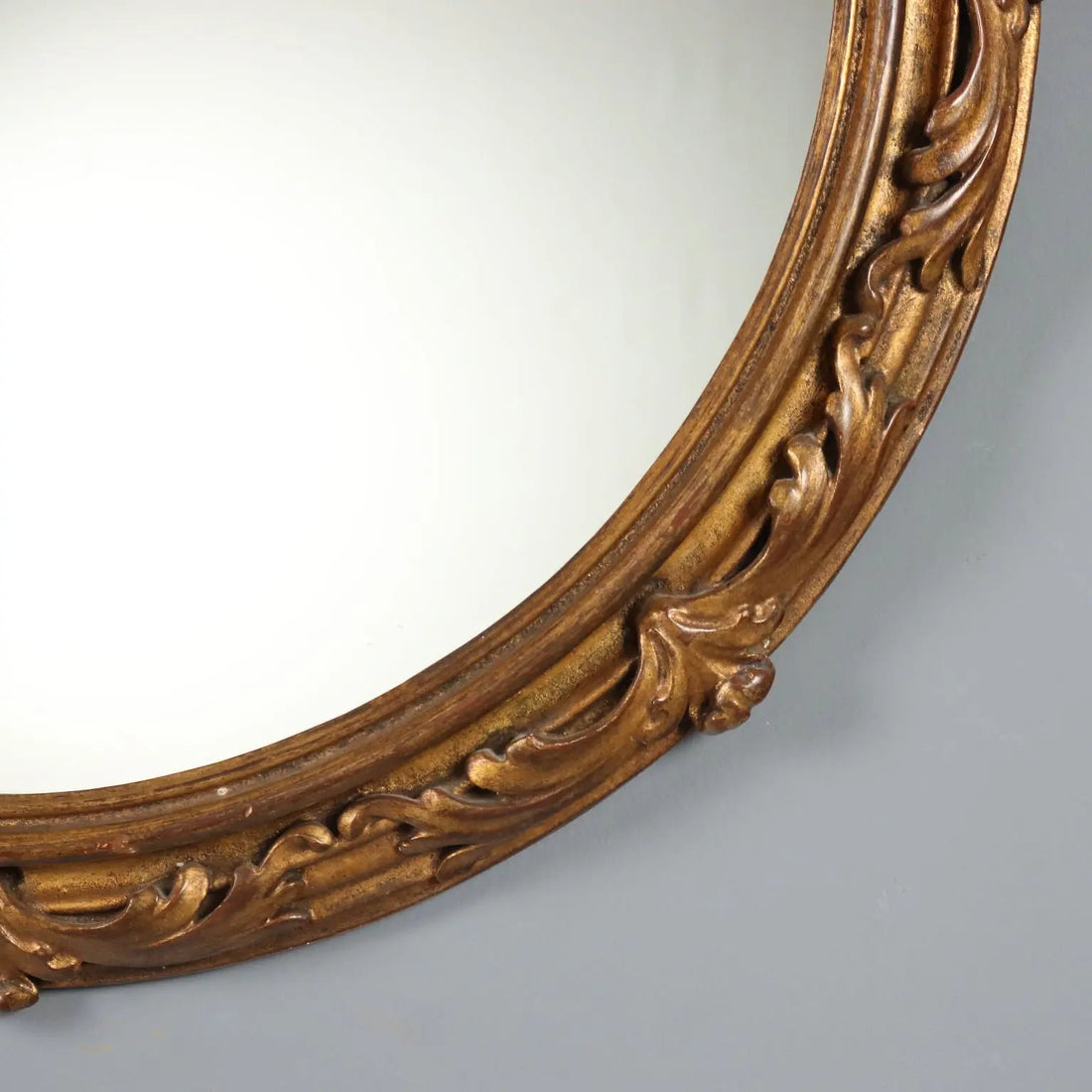 Antique Mirror Carved Gilded Wood Italy XX Century