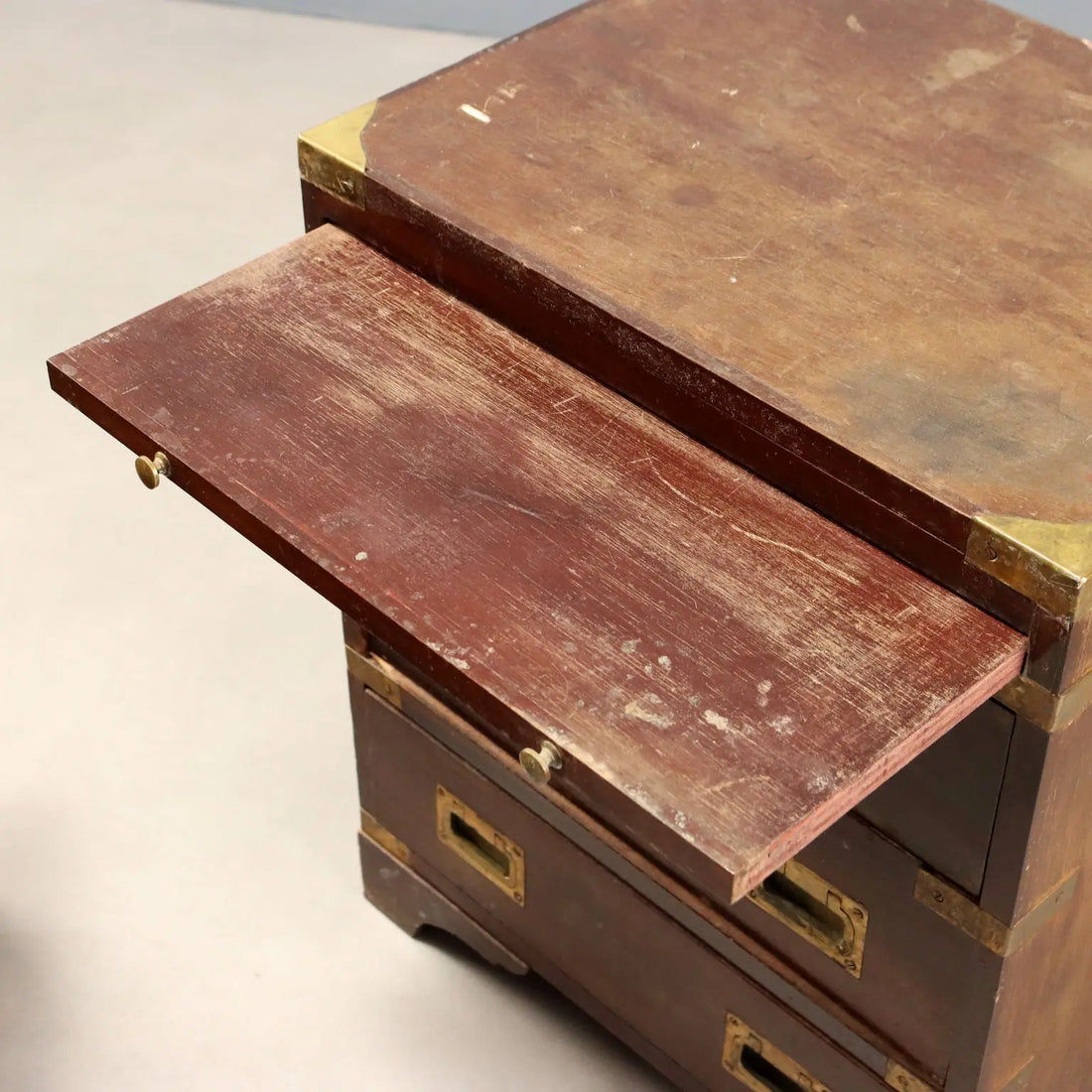 Antique Bedside Tables Mahogany Brass United Kingdom XX Century