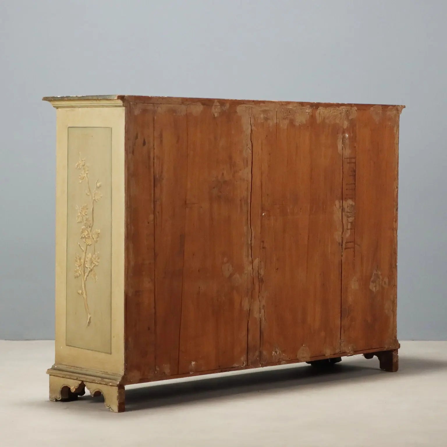 Baroque Sideboard in Fir and Poplar, 19th Century