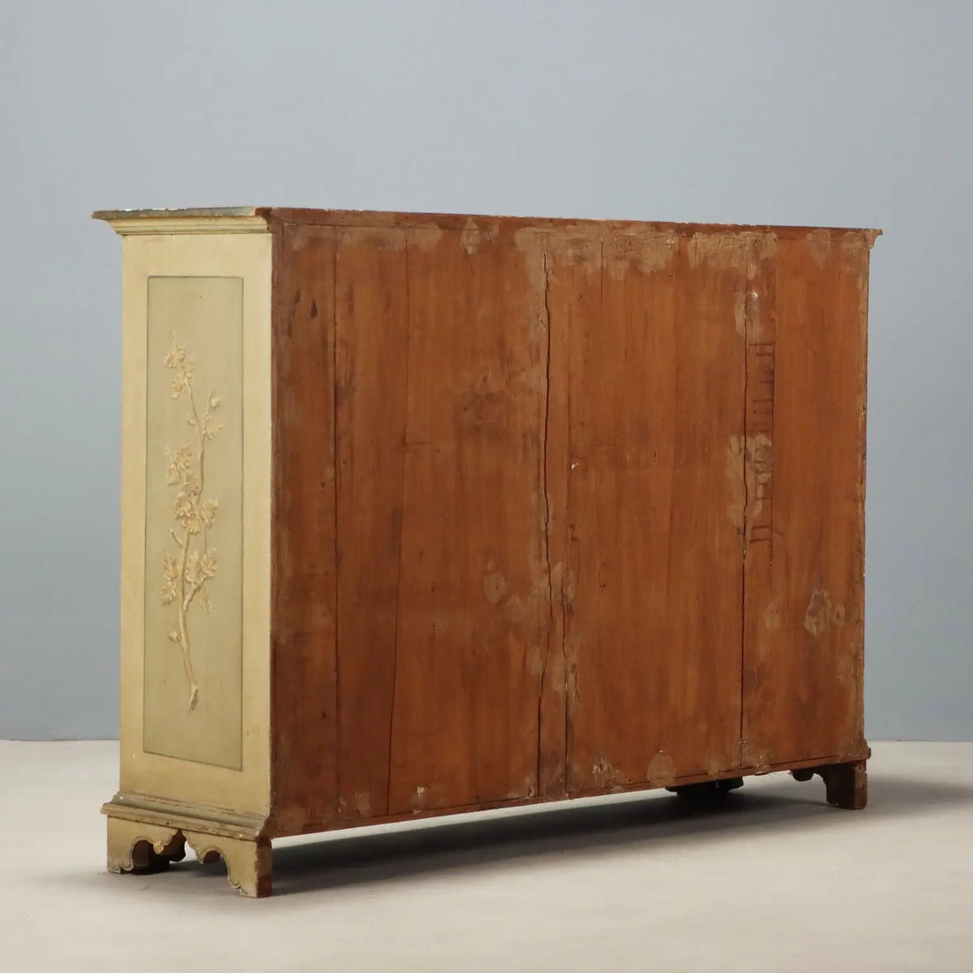 Baroque Sideboard in Fir and Poplar, 19th Century