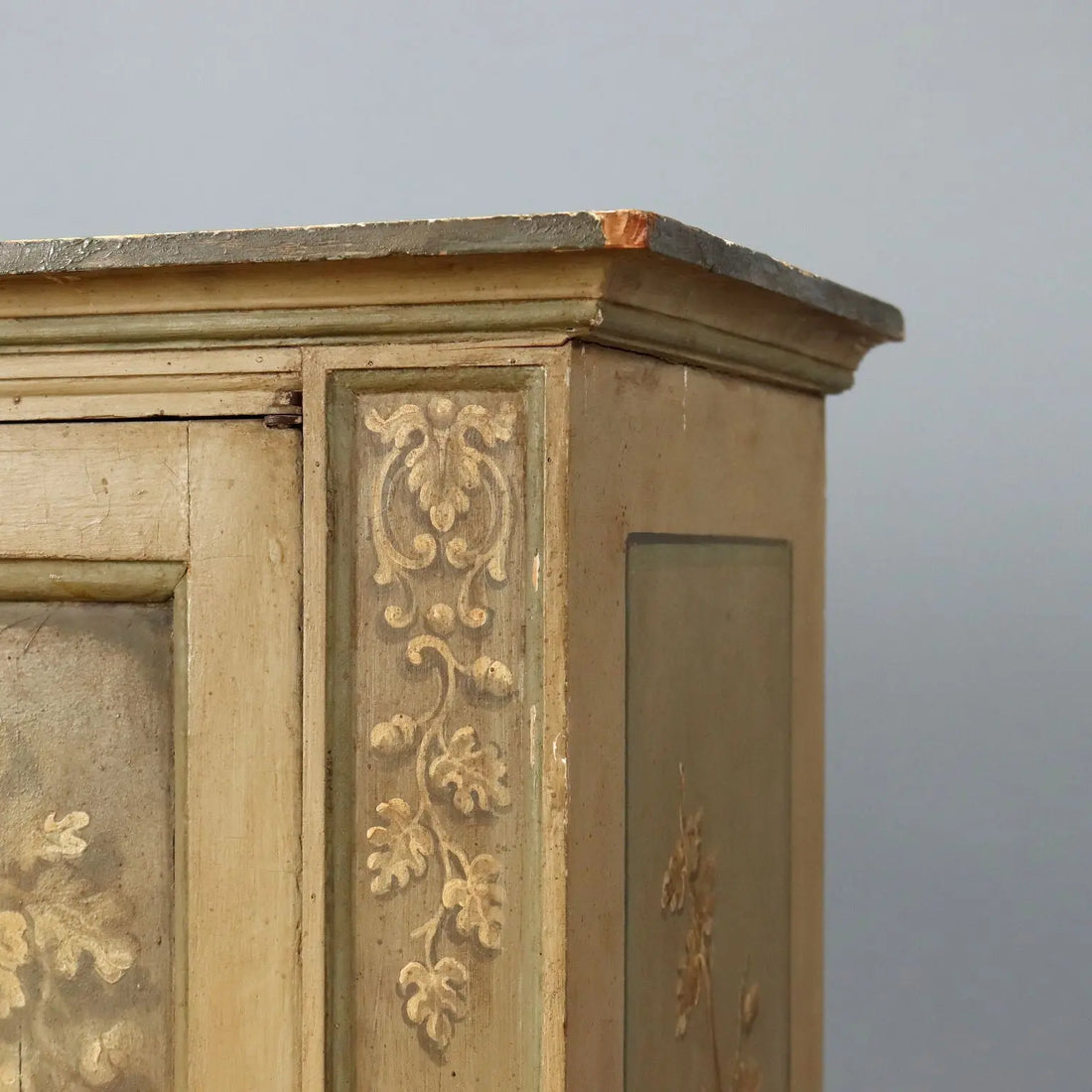 Baroque Sideboard in Fir and Poplar, 19th Century