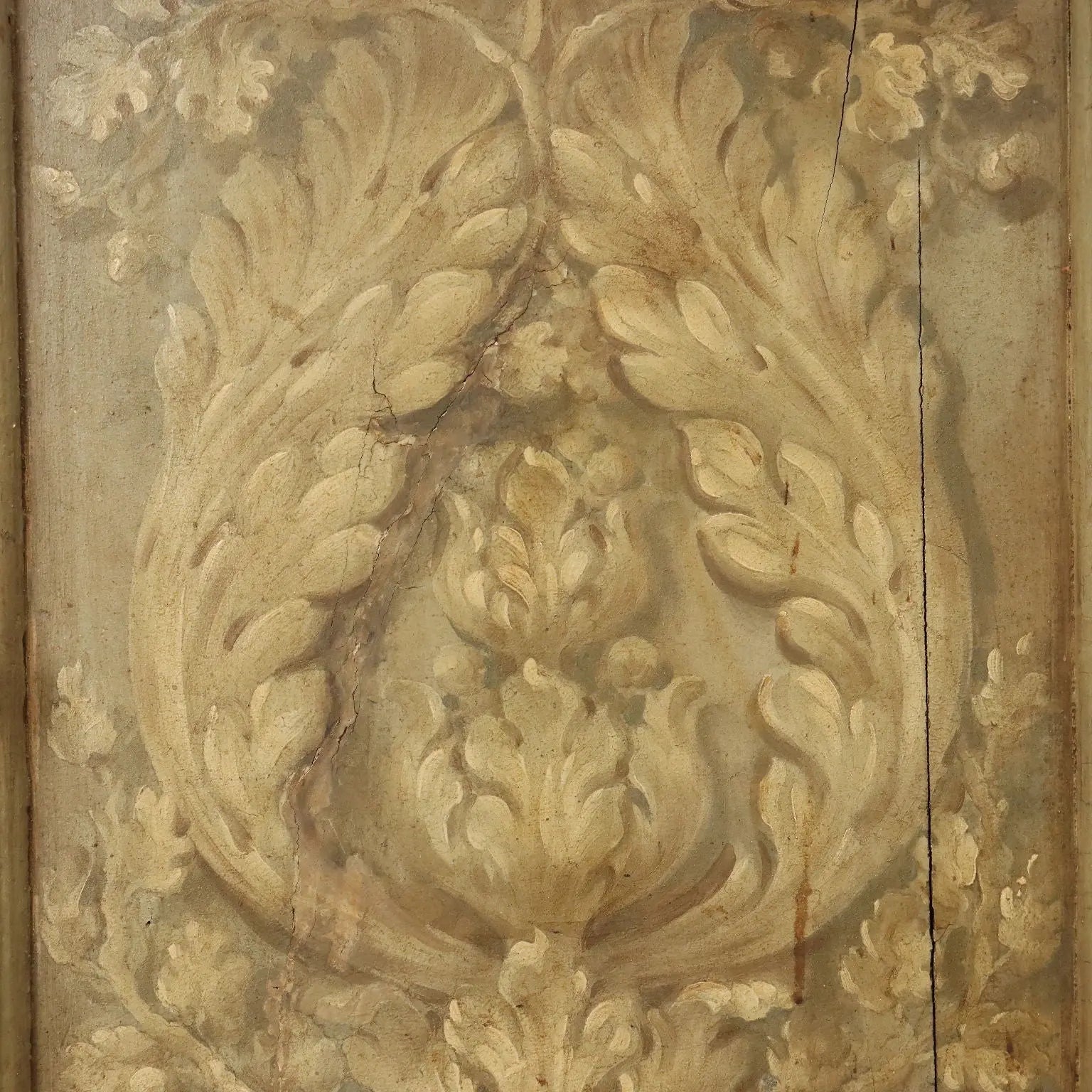 Baroque Sideboard in Fir and Poplar, 19th Century