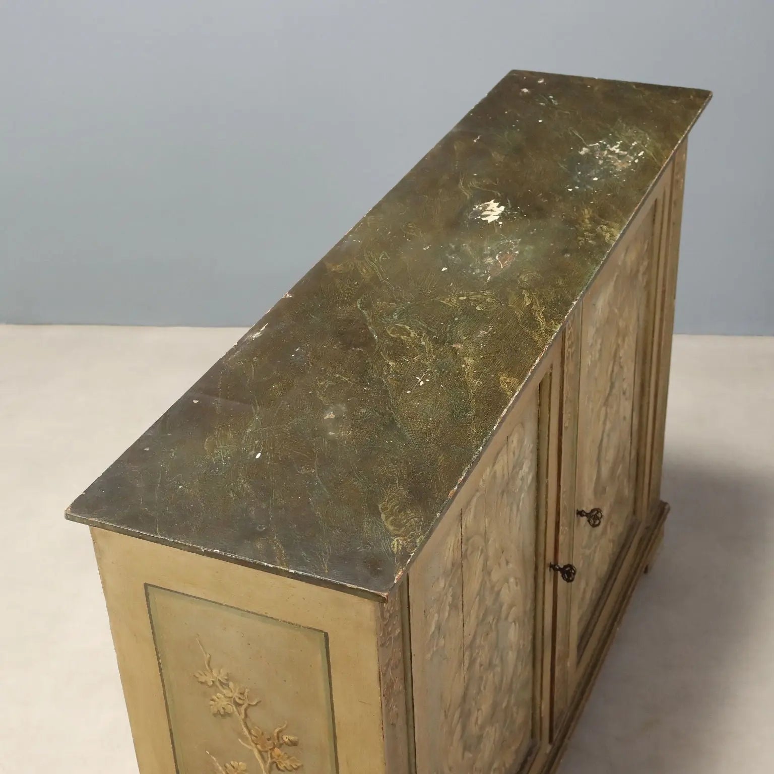 Baroque Sideboard in Fir and Poplar, 19th Century