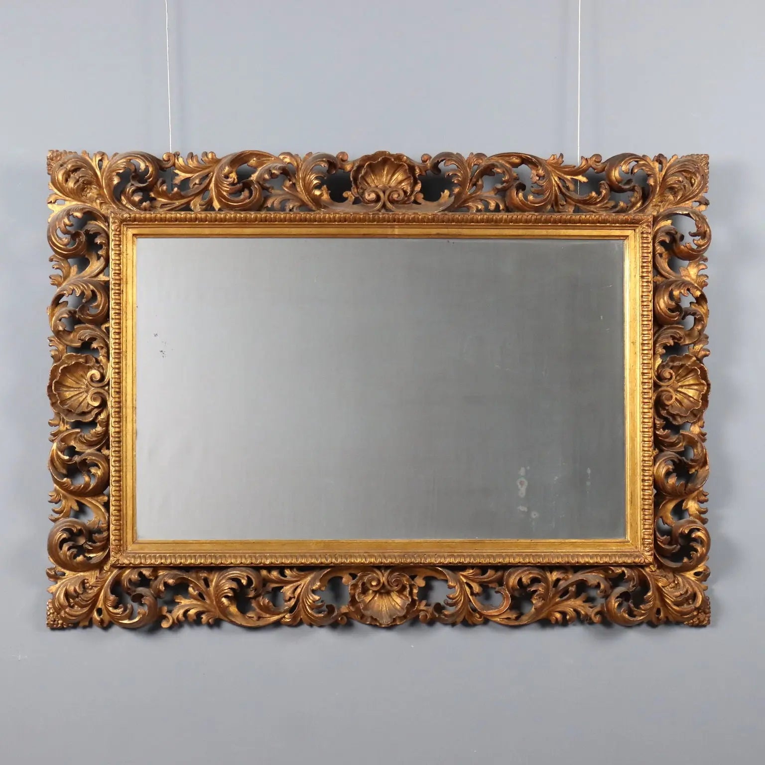 Antique Baroque Frame Carved Wood Italy XX Century
