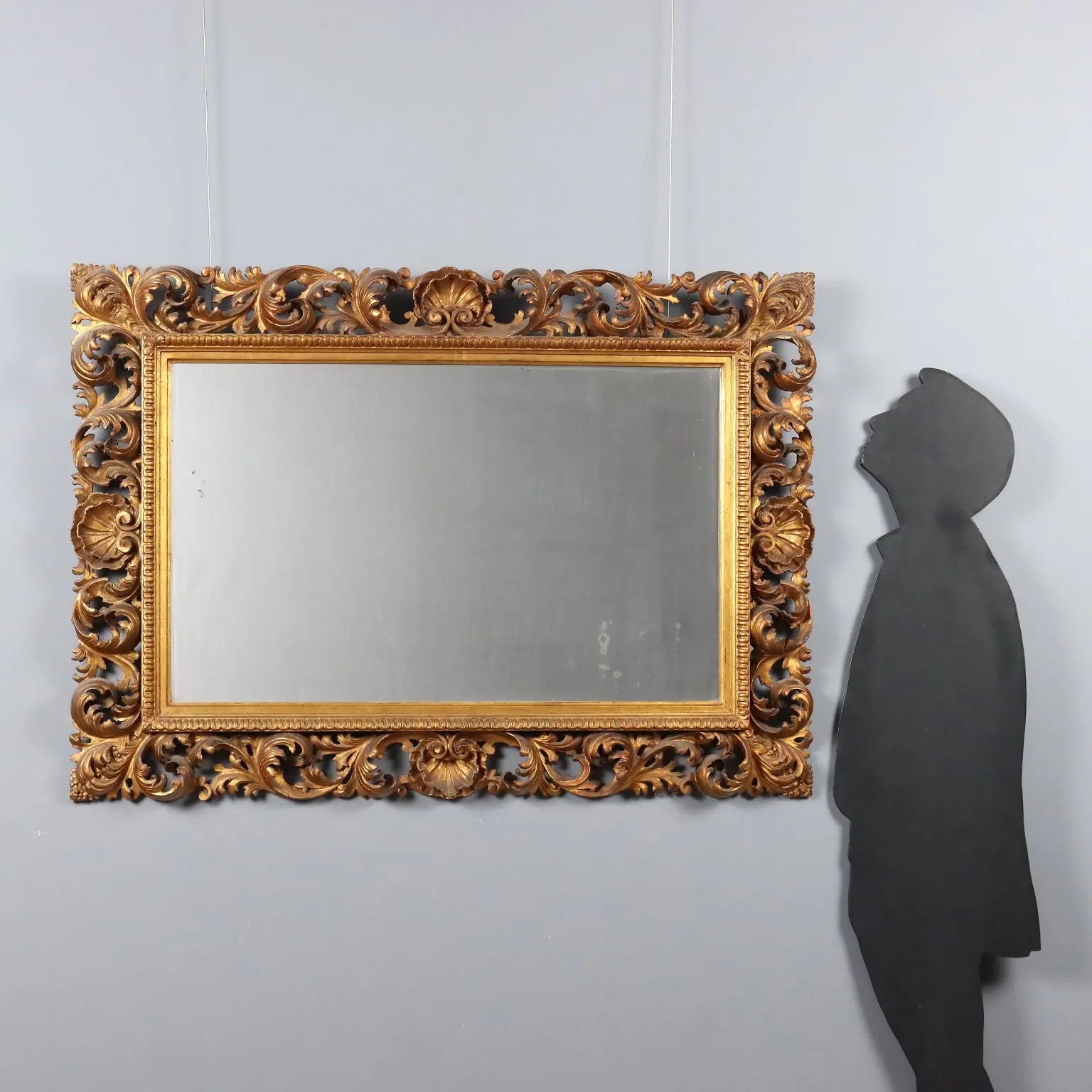 Antique Baroque Frame Carved Wood Italy XX Century