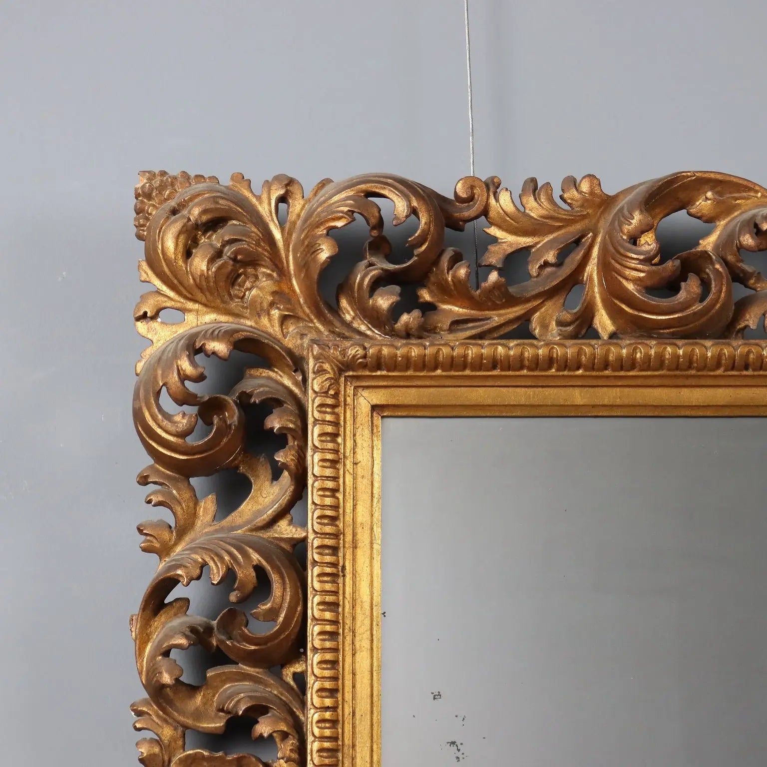 Antique Baroque Frame Carved Wood Italy XX Century