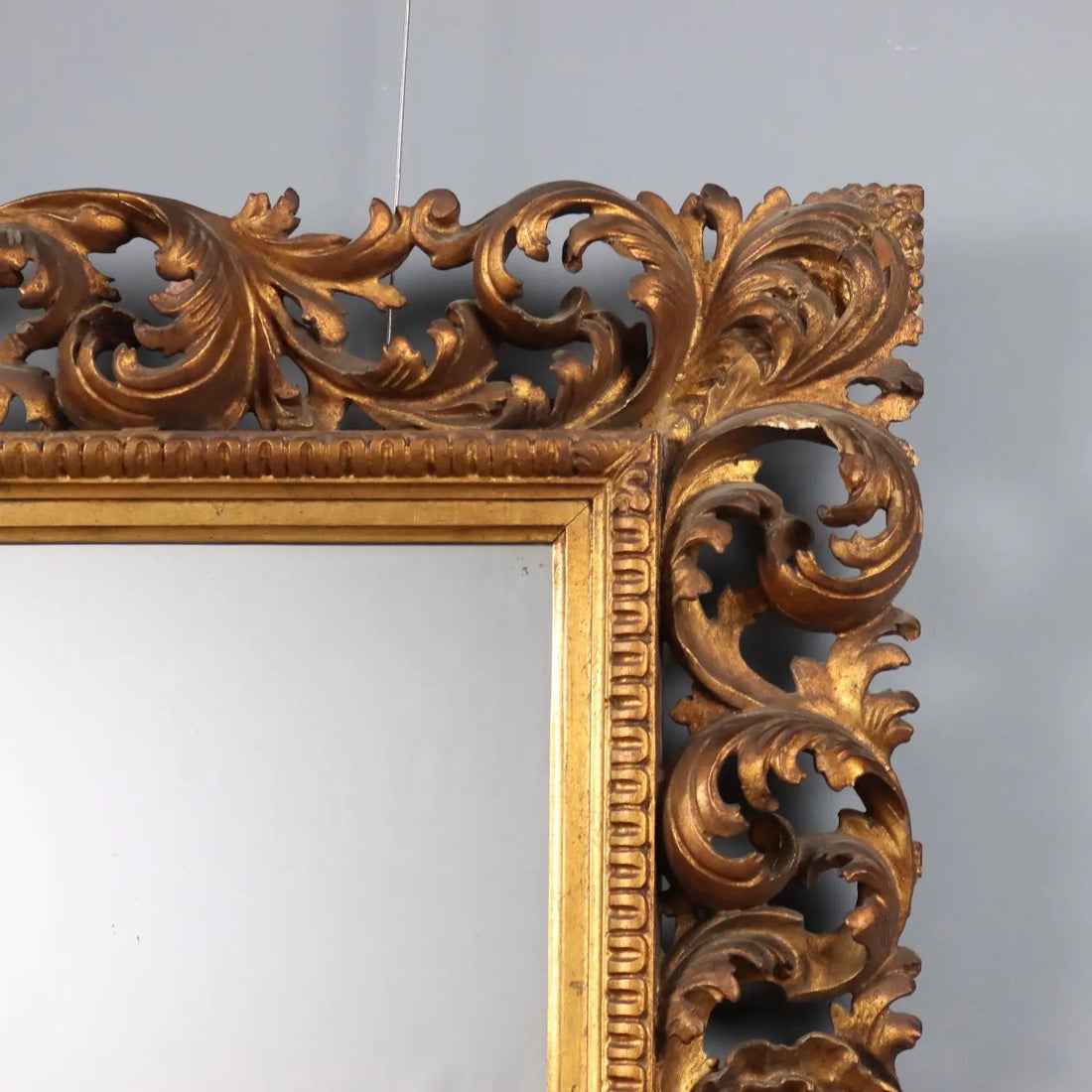 Antique Baroque Frame Carved Wood Italy XX Century