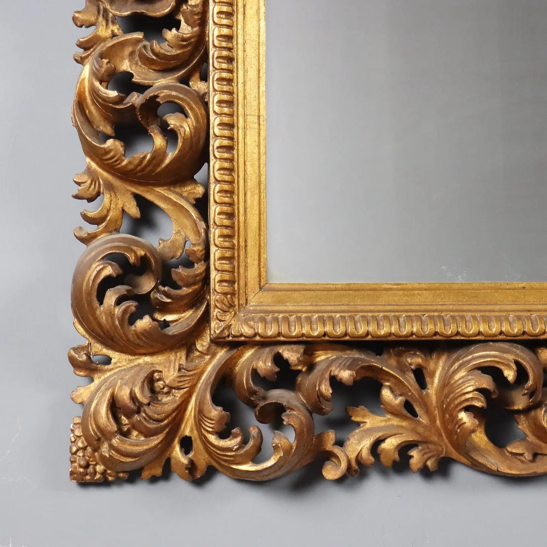 Antique Baroque Frame Carved Wood Italy XX Century