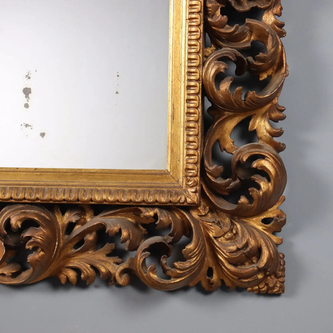 Antique Baroque Frame Carved Wood Italy XX Century