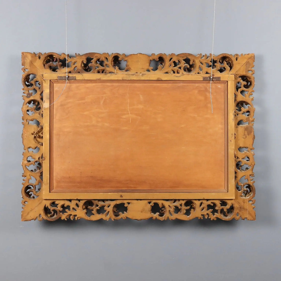 Antique Baroque Frame Carved Wood Italy XX Century