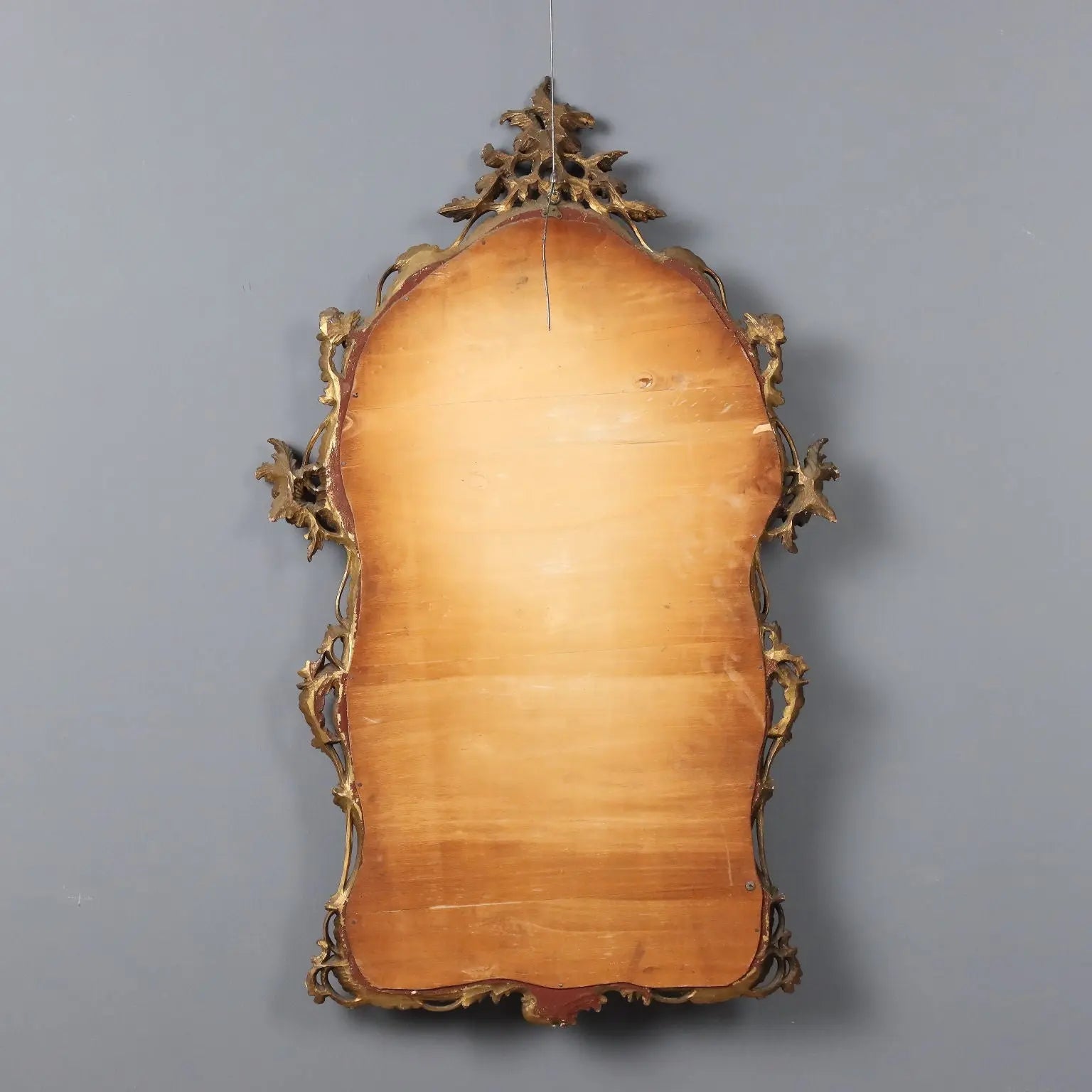 Antique Mirror Baroque Style Gilded Wood XX Century