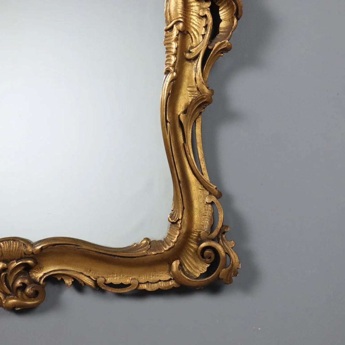 Antique Mirror Baroque Style Gilded Wood XX Century