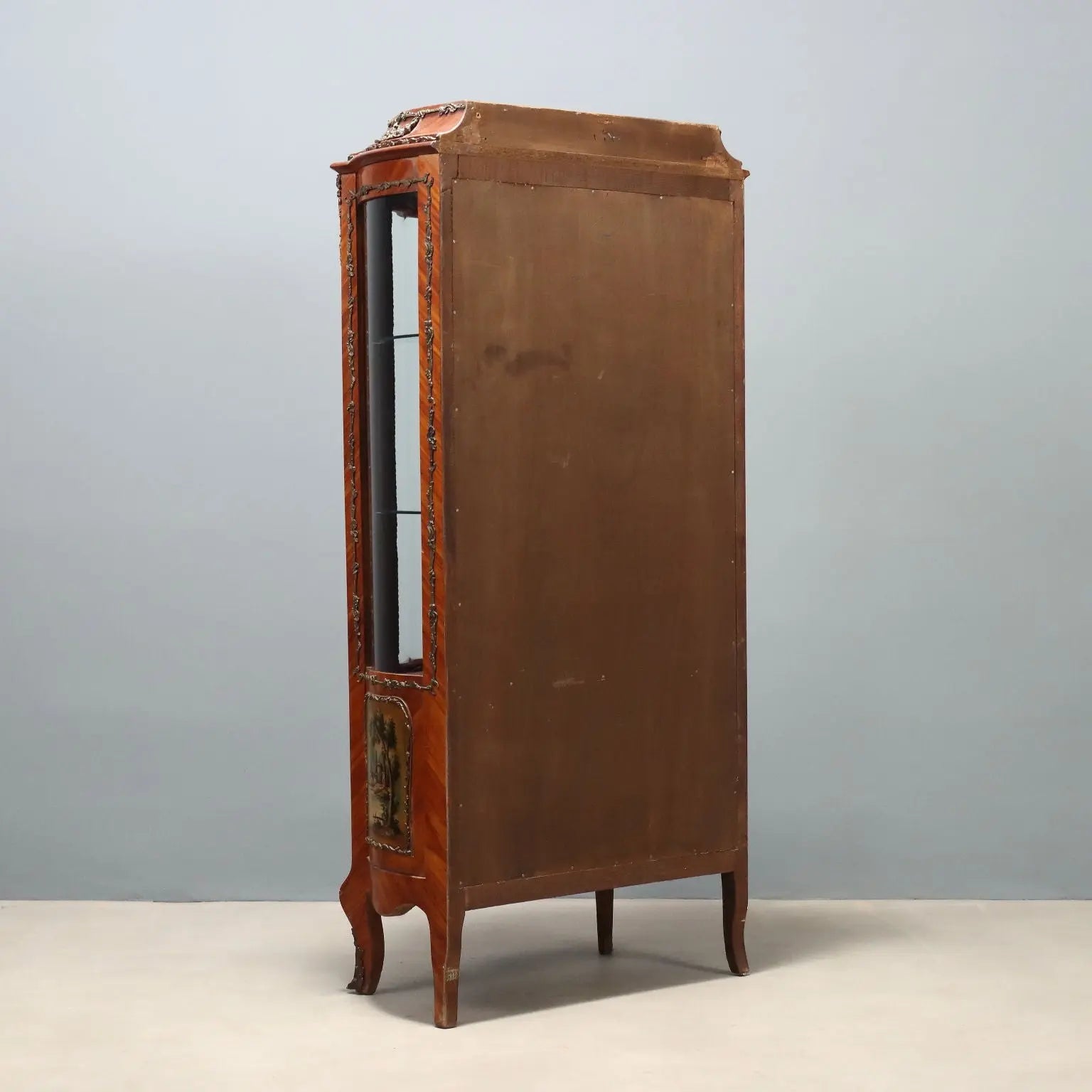 Antique Showcase Bois de Rose Baroque Italy XX Century