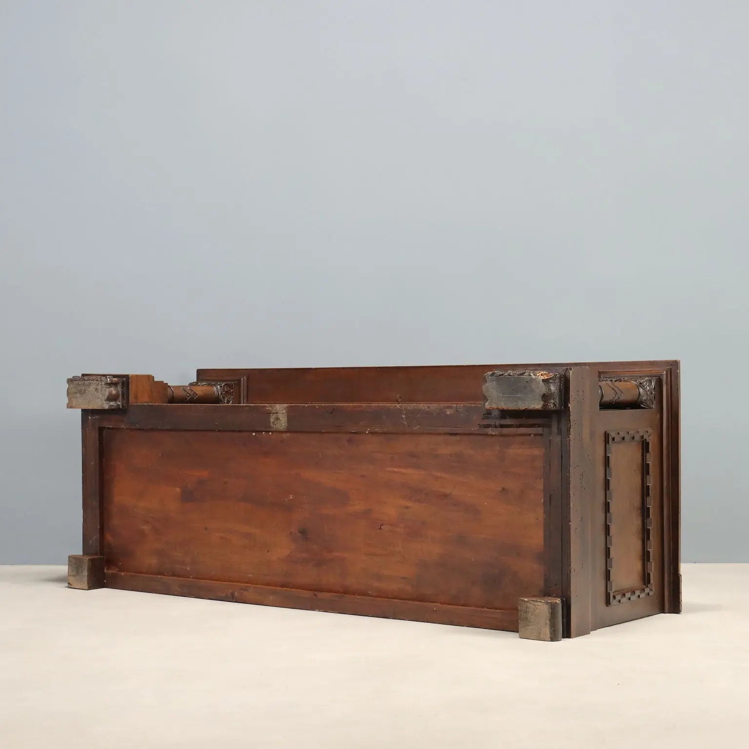 Carved Walnut Chest - Italy 1950s