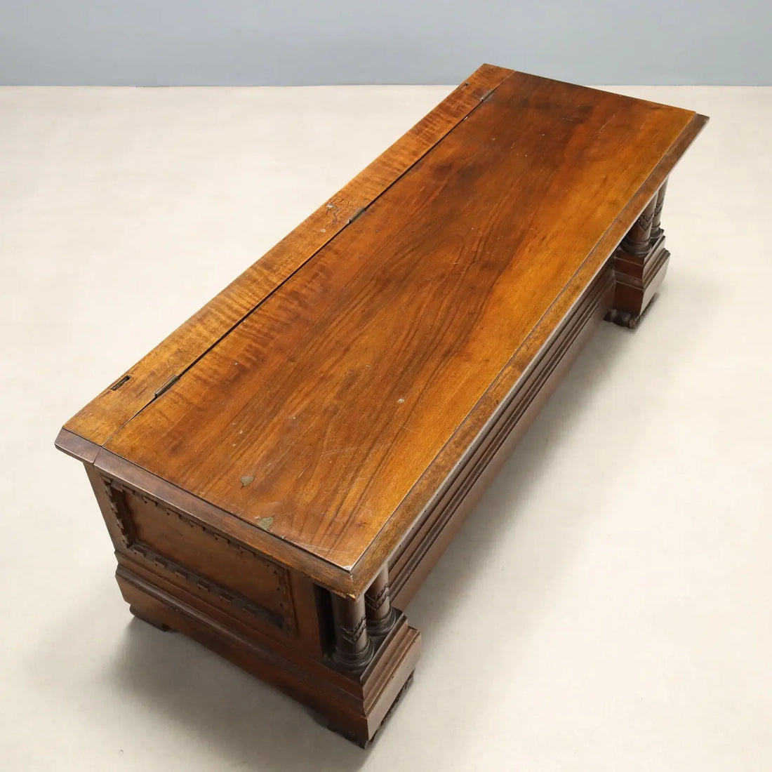 Carved Walnut Chest - Italy 1950s