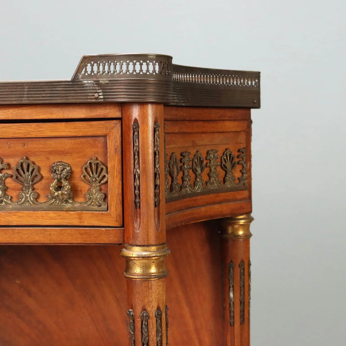 Neoclassical Mahogany and Marble Console, Early 20th Century