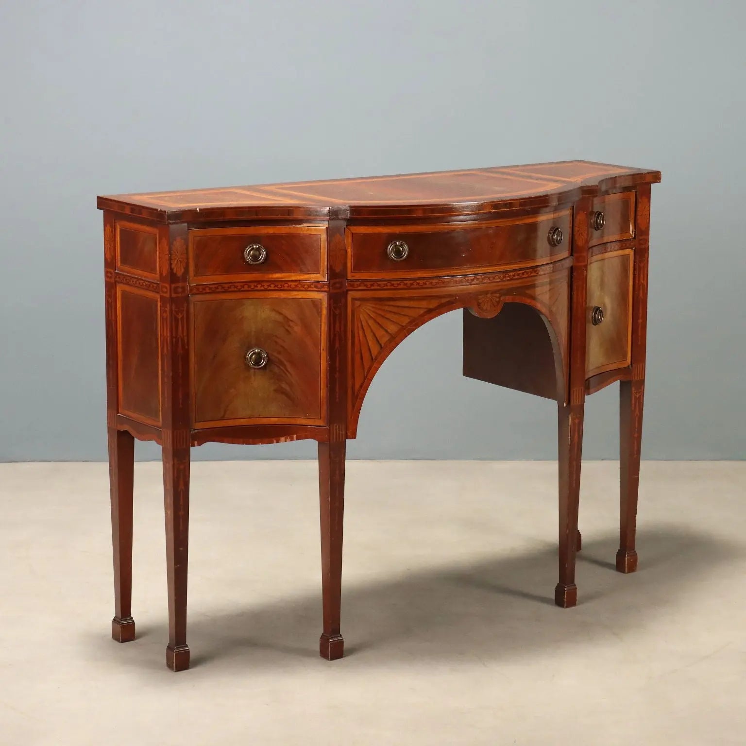 Victorian Mahogany Sideboard with Inlays, 20th Century