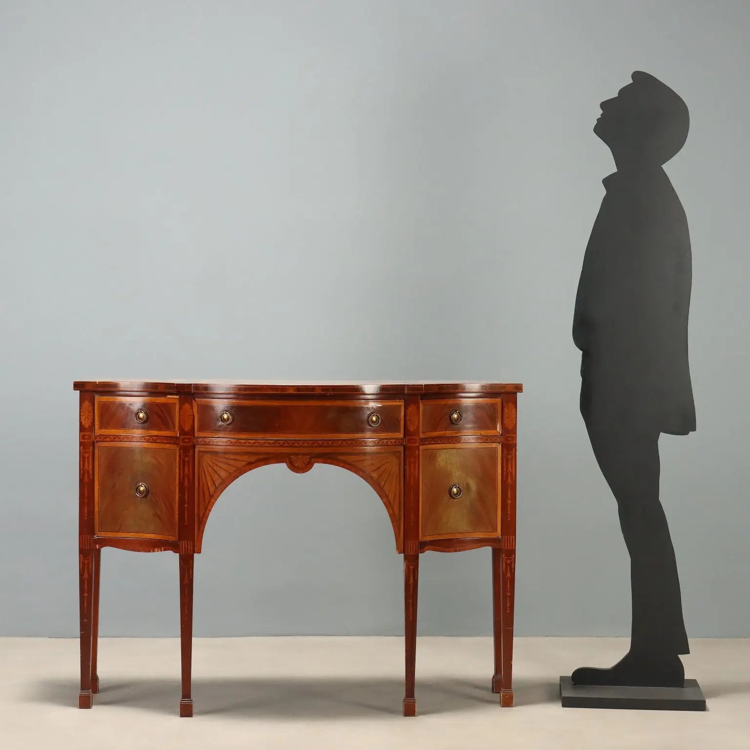 Victorian Mahogany Sideboard with Inlays, 20th Century