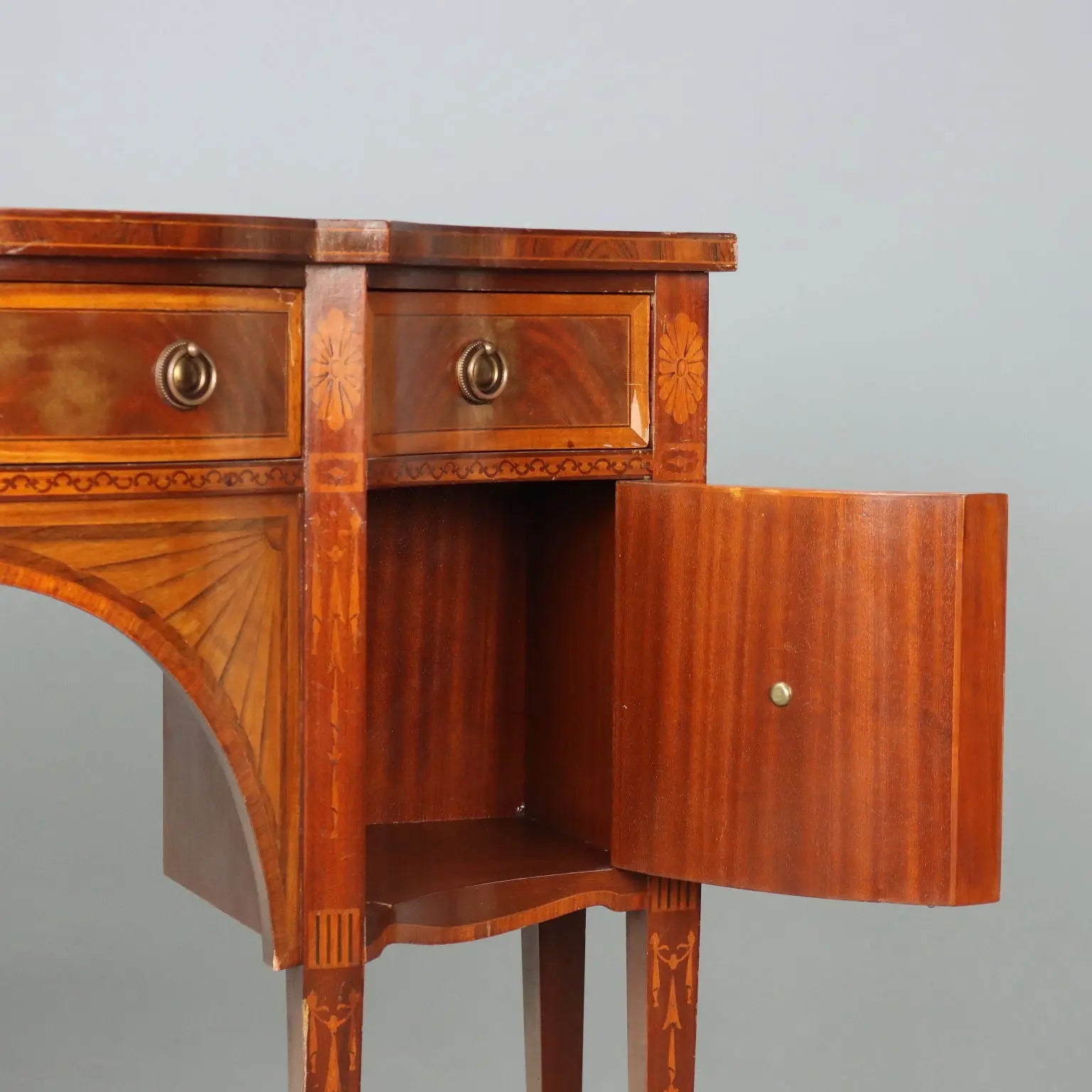 Victorian Mahogany Sideboard with Inlays, 20th Century