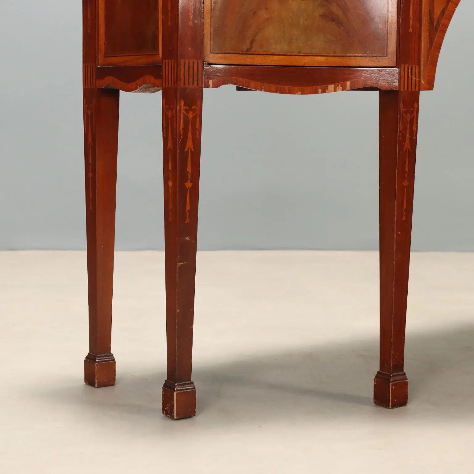 Victorian Mahogany Sideboard with Inlays, 20th Century