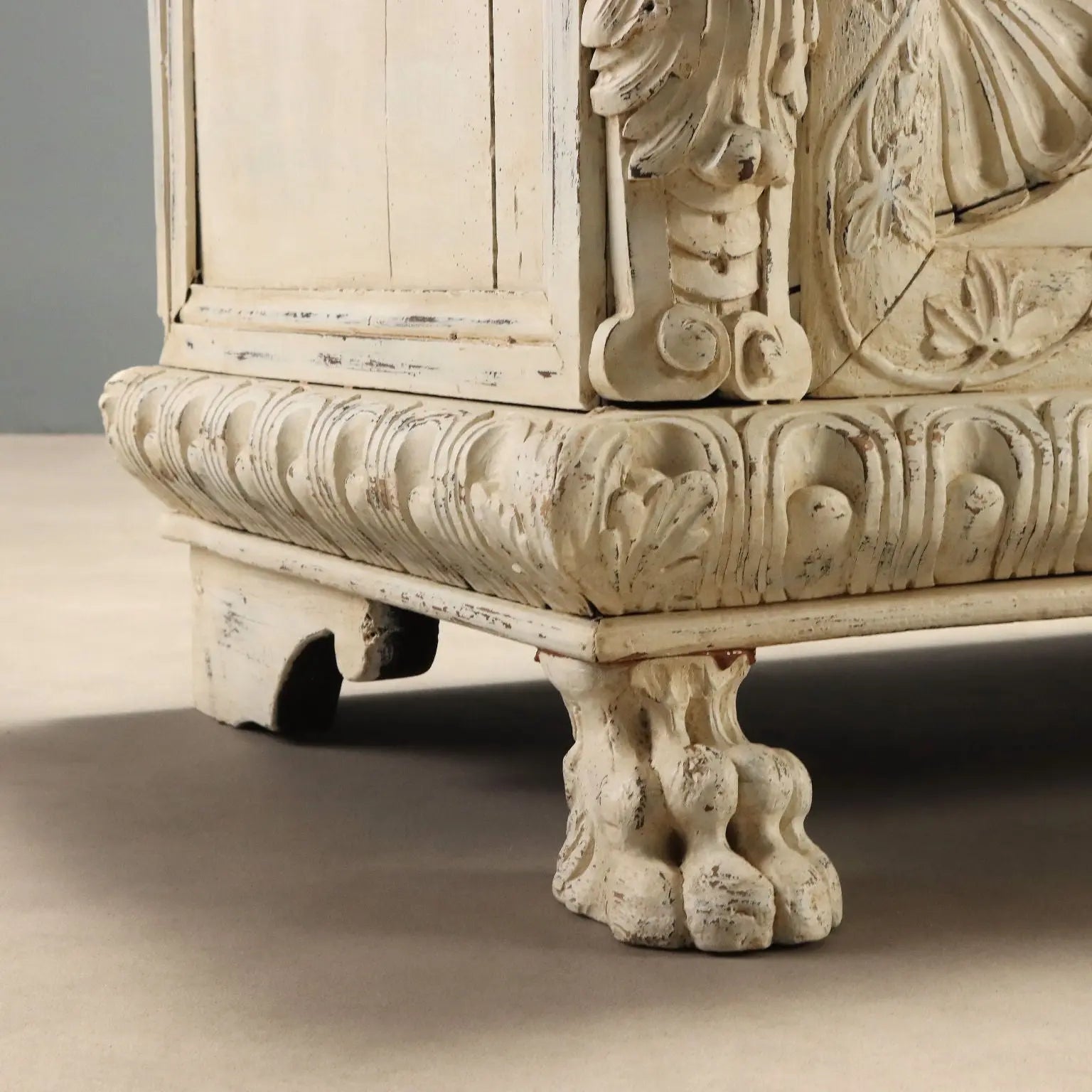 Antique Neo-Renaissance Chest Lacquered Poplar Italy XIX Century