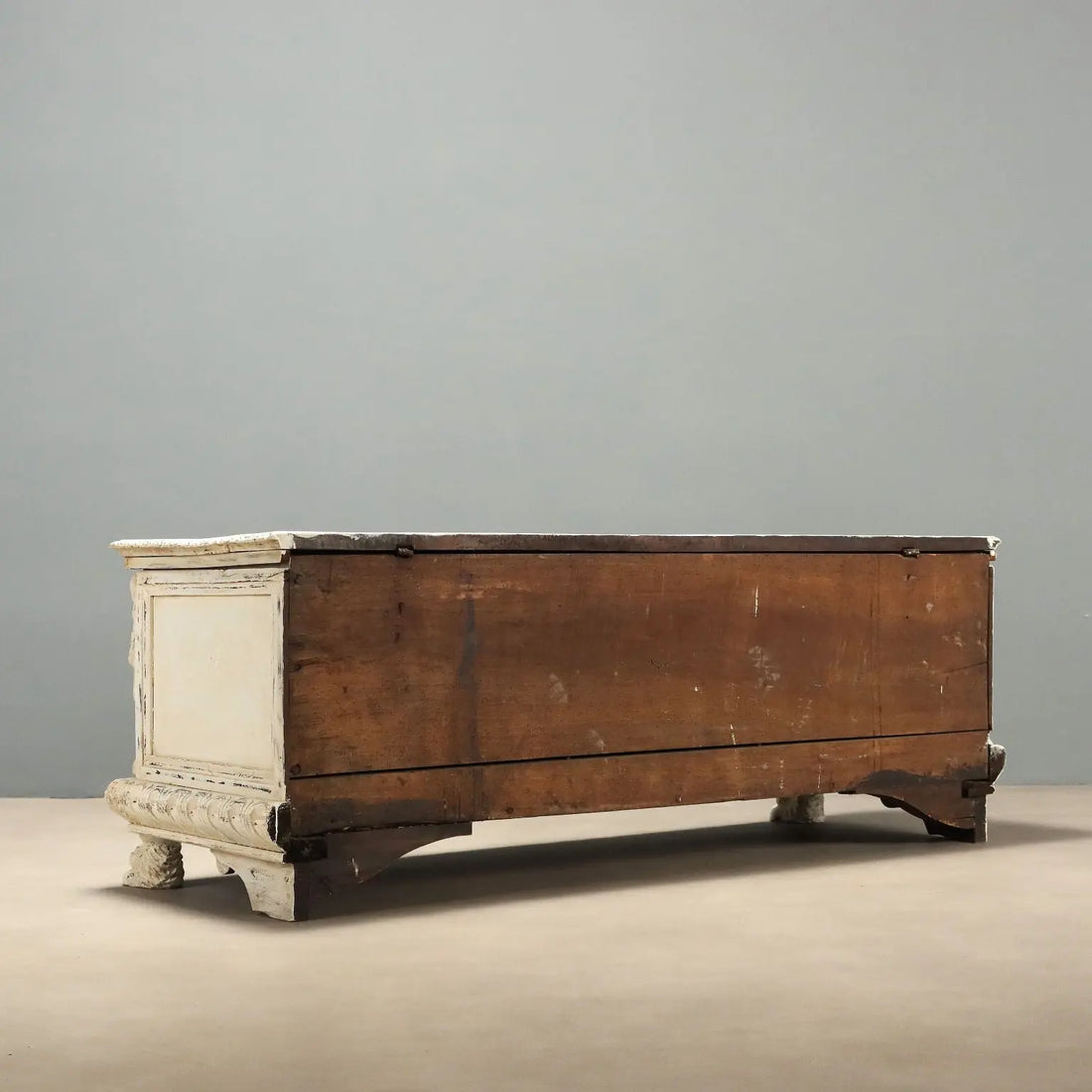 Antique Neo-Renaissance Chest Lacquered Poplar Italy XIX Century