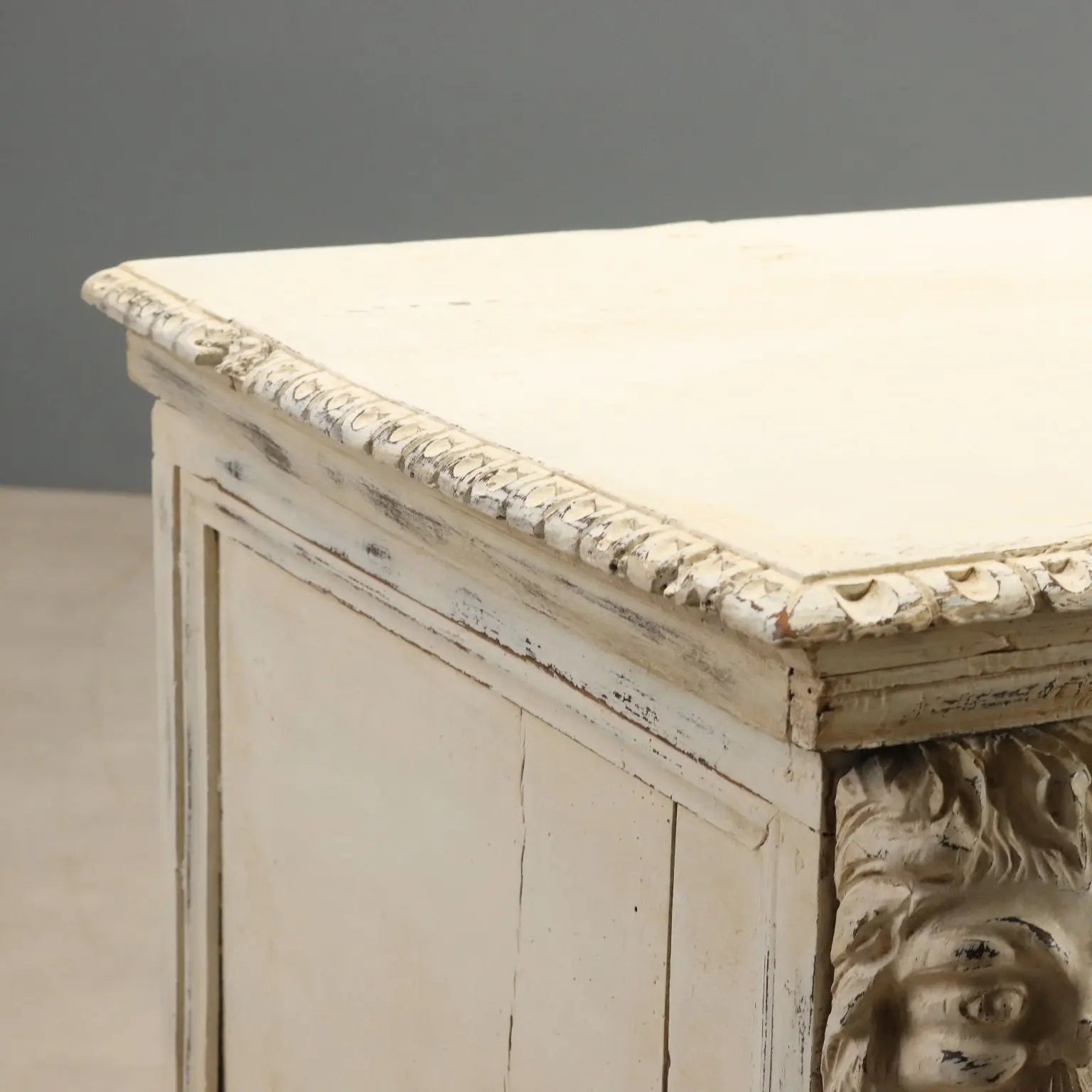 Antique Neo-Renaissance Chest Lacquered Poplar Italy XIX Century