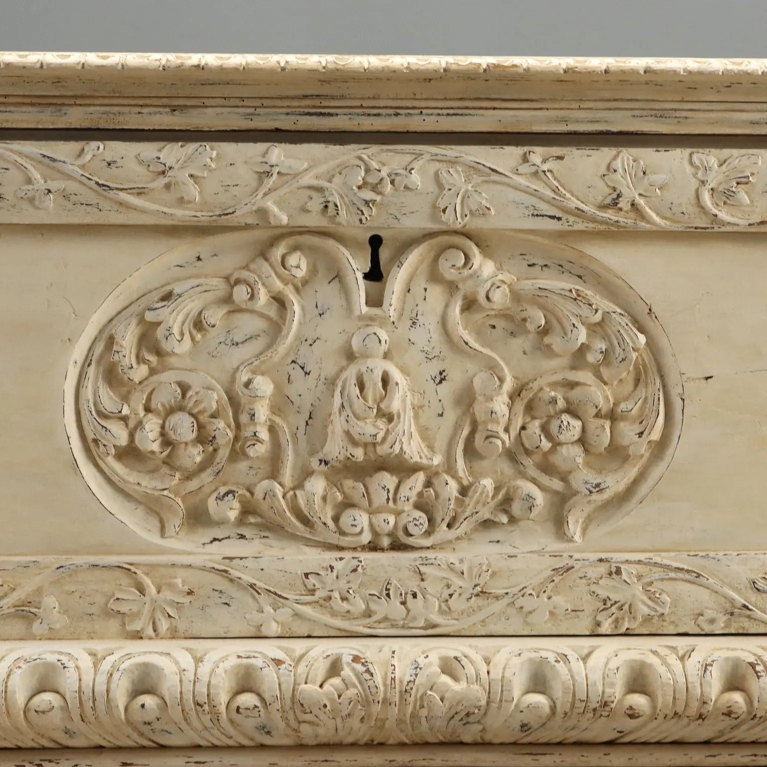 Antique Neo-Renaissance Chest Lacquered Poplar Italy XIX Century
