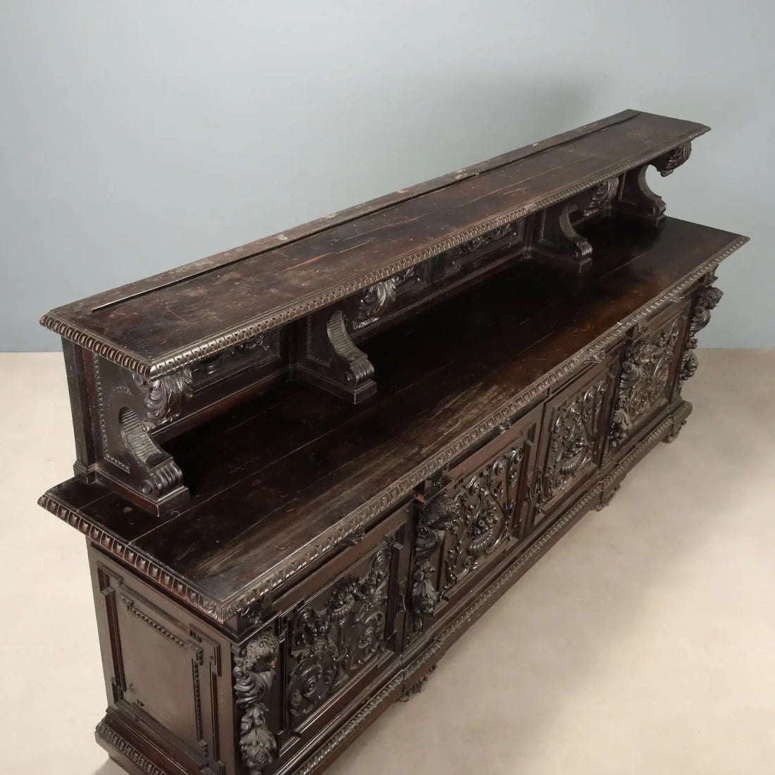 Antique Cupboard Neo-Renaissance Walnut Italy XIX Century