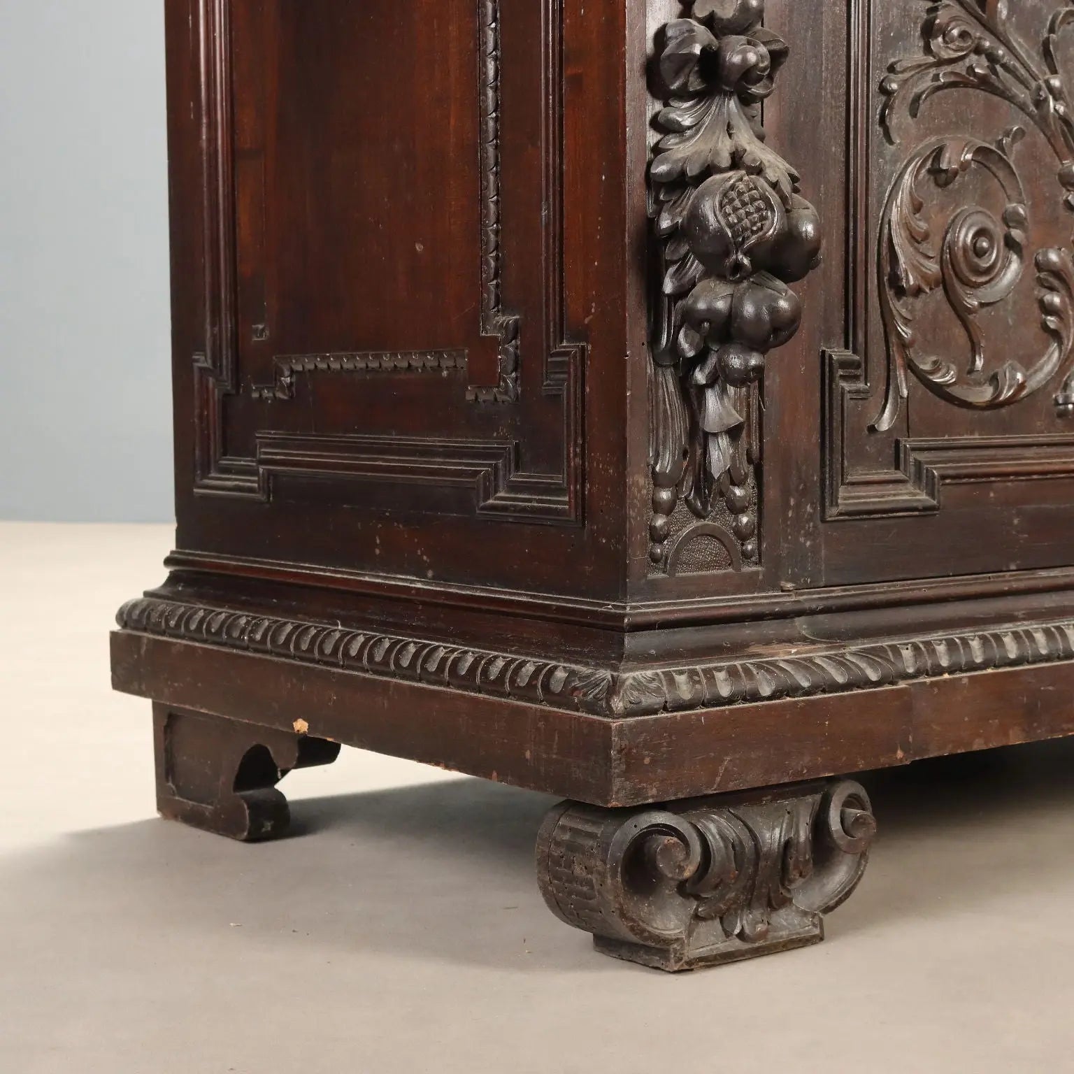 Antique Cupboard Neo-Renaissance Walnut Italy XIX Century