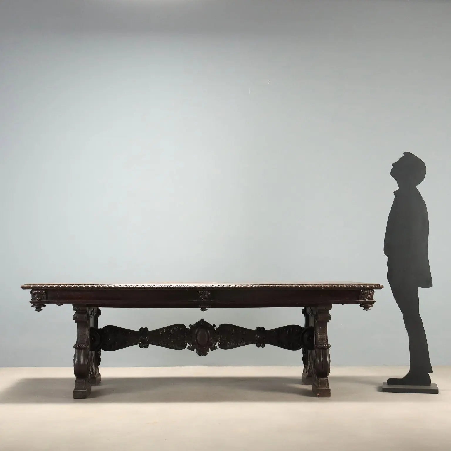Antique Table Neo-Renaissance Walnut Italy Late XIX Century