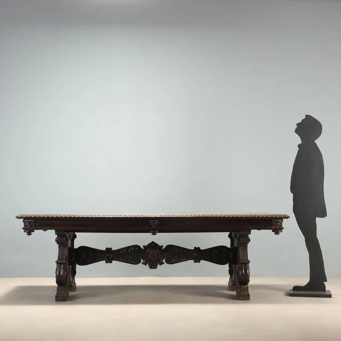 Antique Table Neo-Renaissance Walnut Italy Late XIX Century