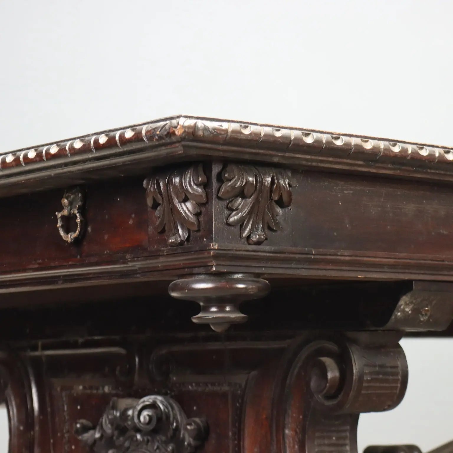 Antique Table Neo-Renaissance Walnut Italy Late XIX Century