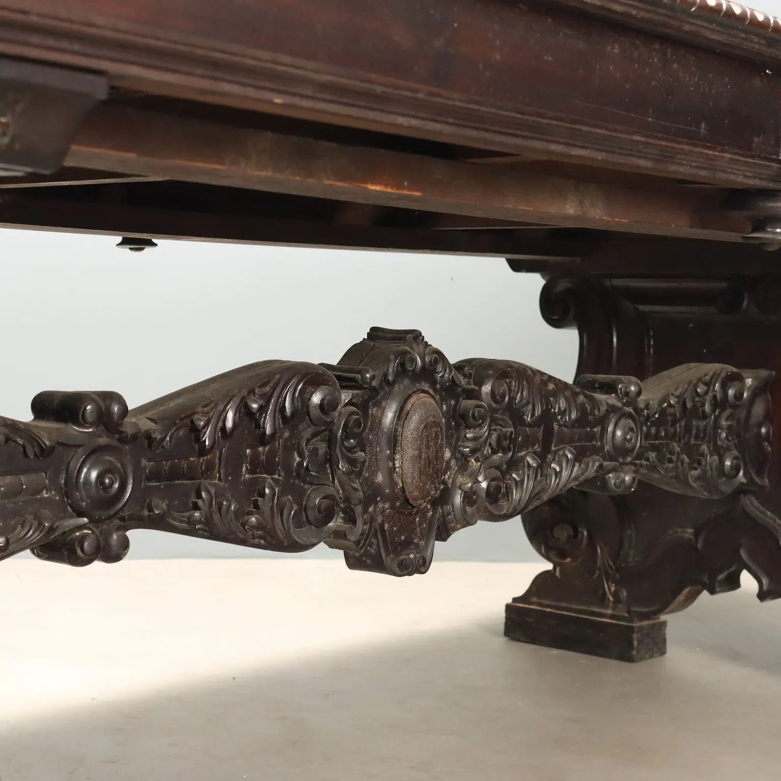 Antique Table Neo-Renaissance Walnut Italy Late XIX Century