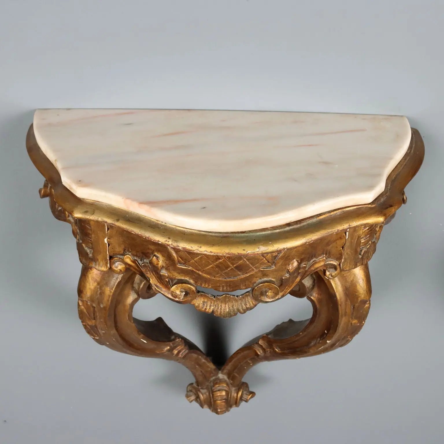 Pair of Giltwood Consoles - Italy 19th Century