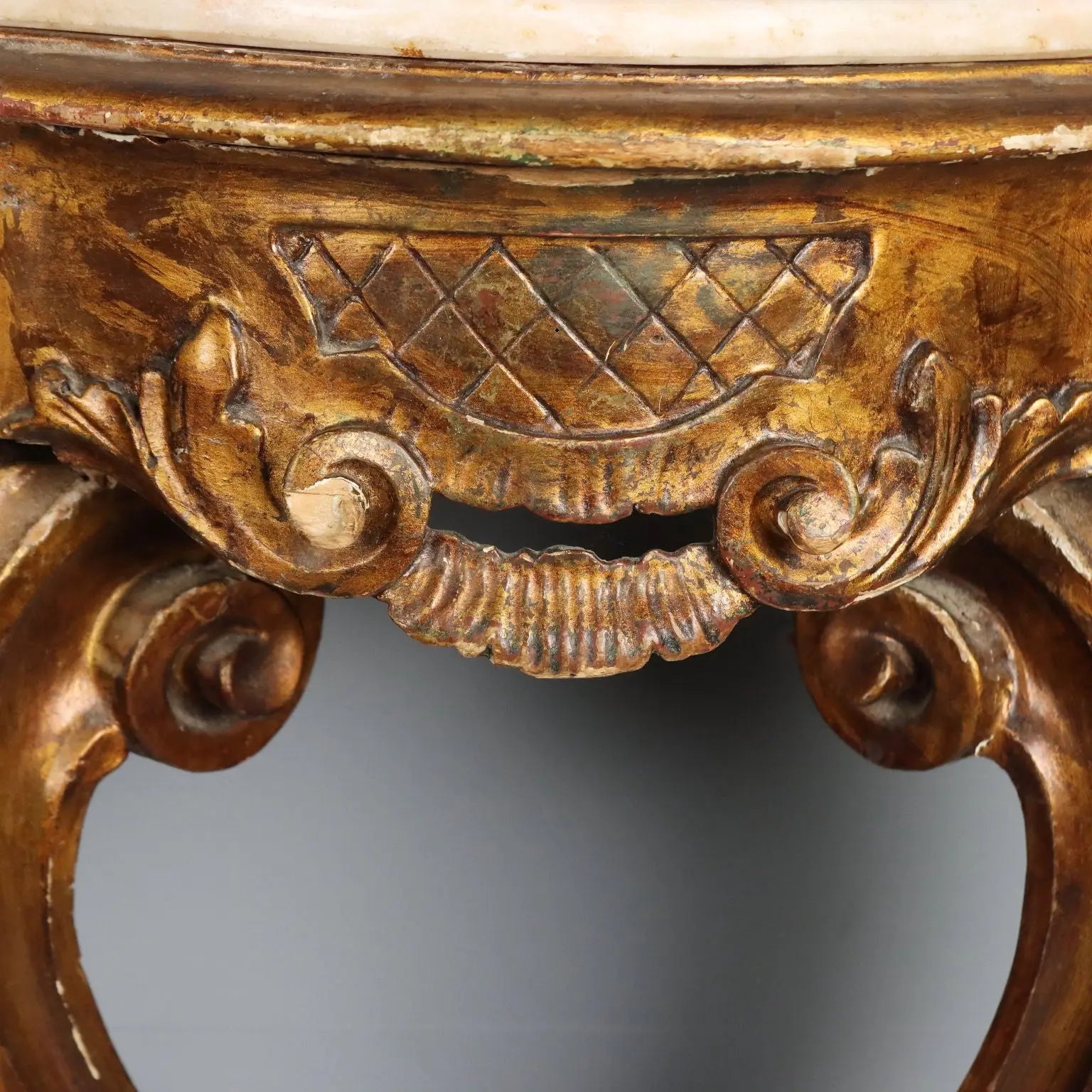 Pair of Giltwood Consoles - Italy 19th Century