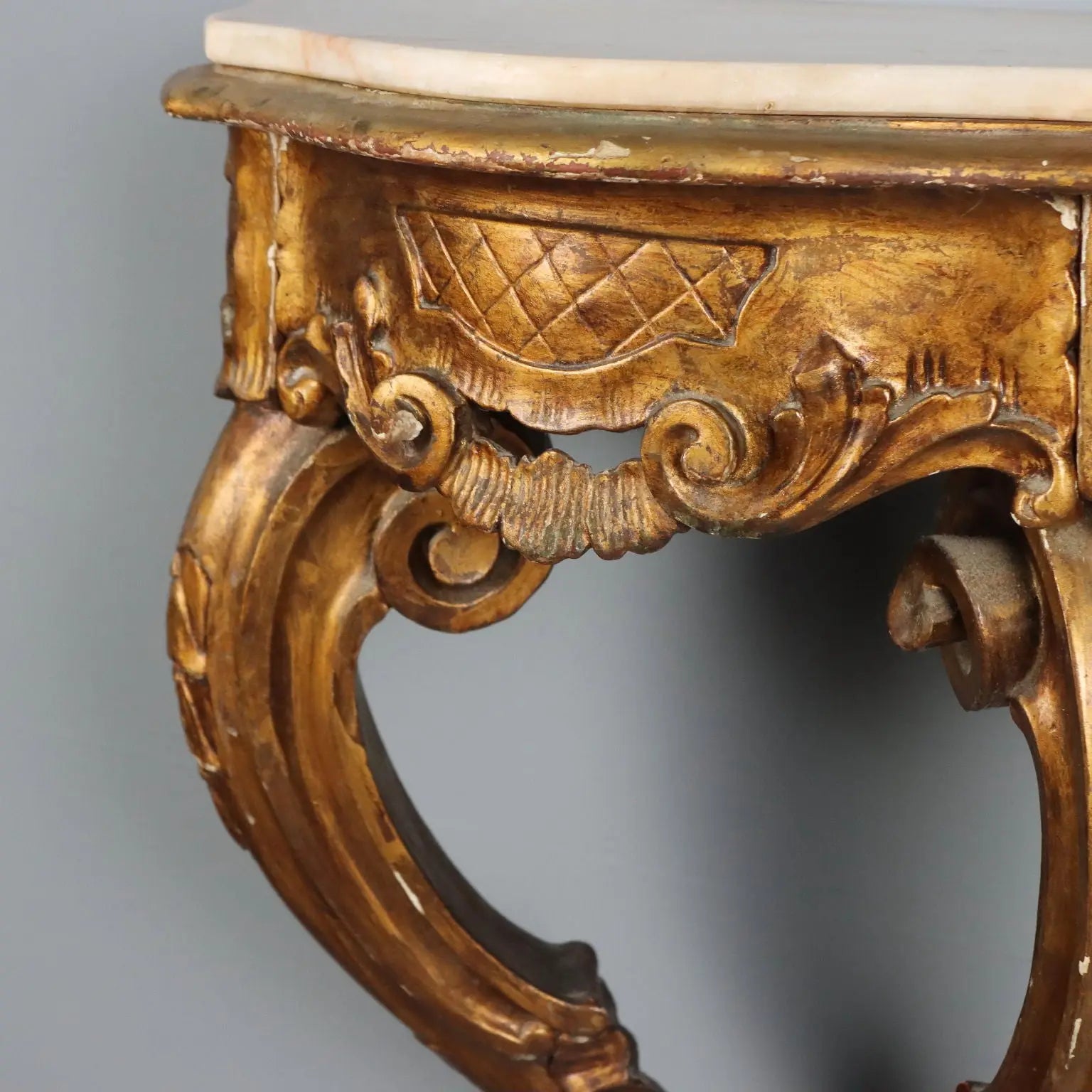 Pair of Giltwood Consoles - Italy 19th Century