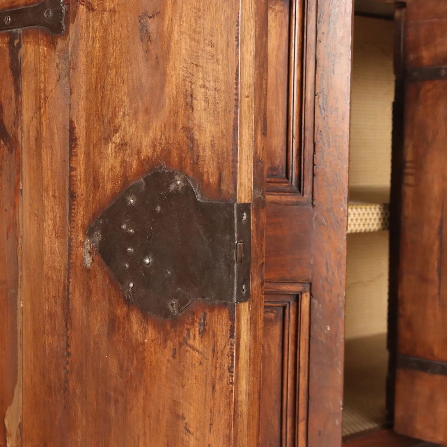 Antique Cupboard Baroque Style Walnut Poplar Italy XX Century