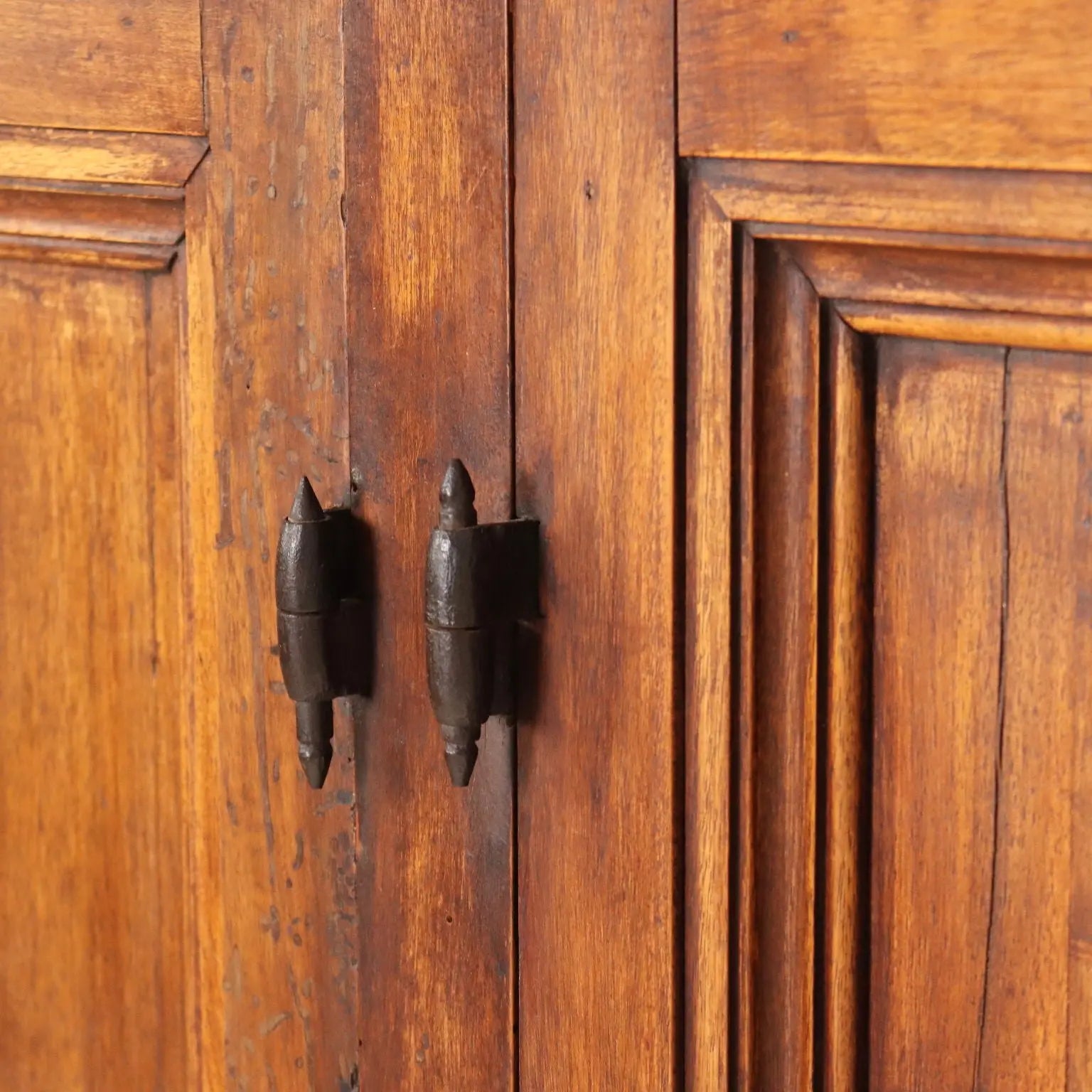 Antique Cupboard Baroque Style Walnut Poplar Italy XX Century