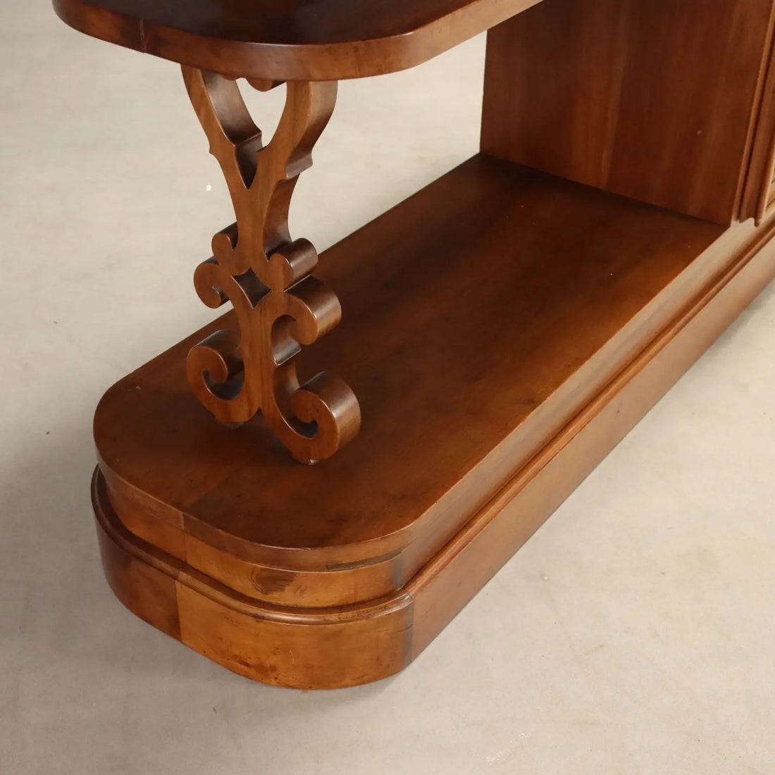 Antique Balustrade Cabinet Renaissance Style Walnut Italy XX Century