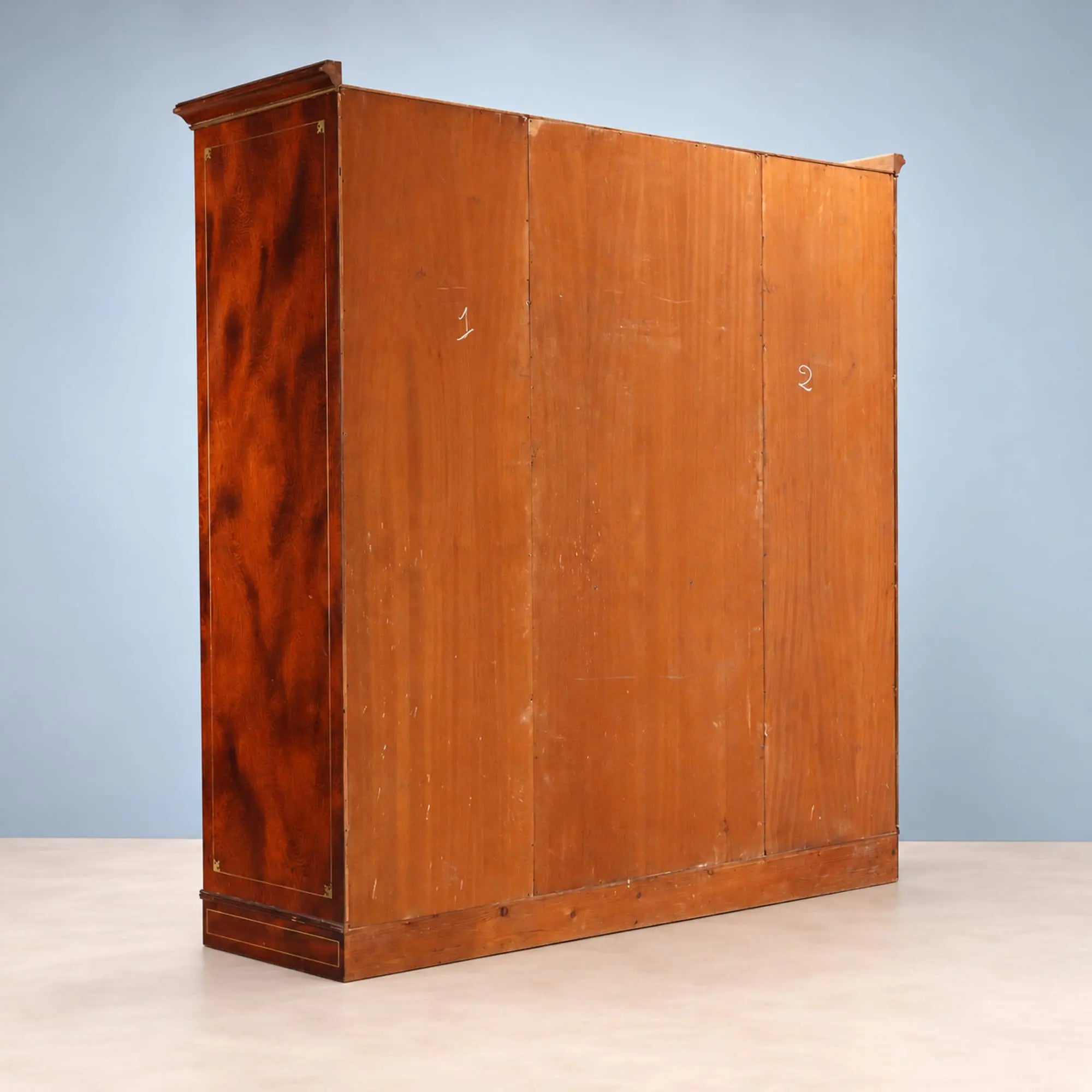 Antique Wardrobe Mahogany Brass United Kingdom XX Century