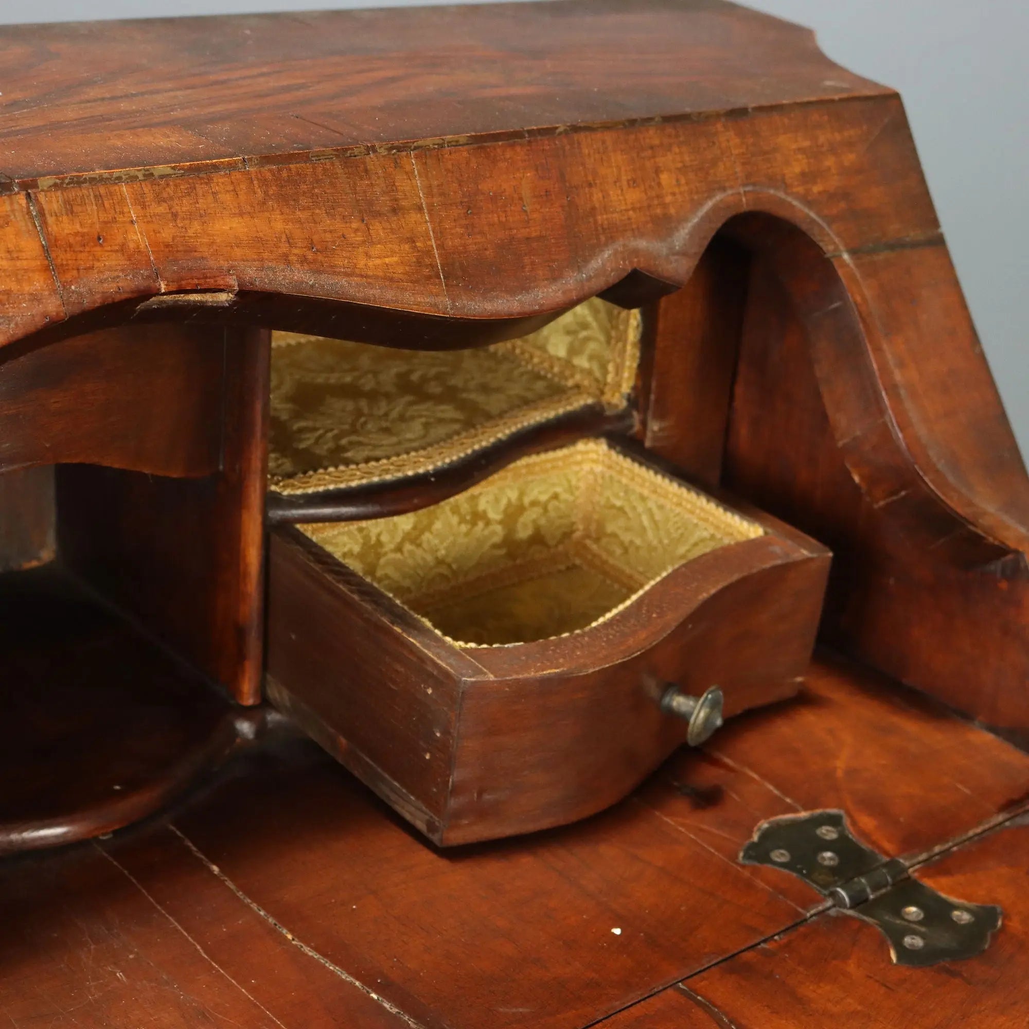 Antique Flap Cabinet with Drawers Italy XX Century