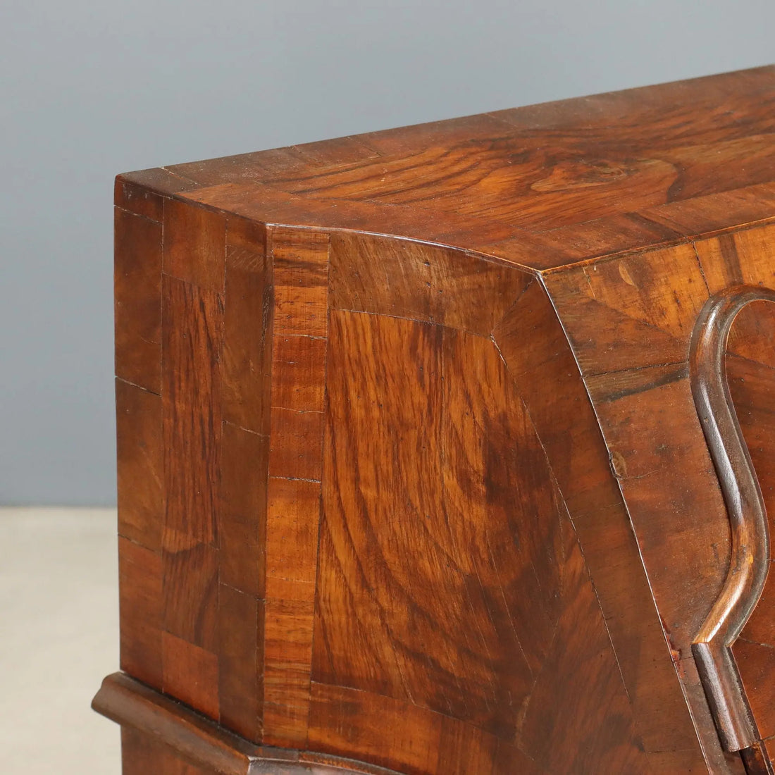 Antique Flap Cabinet with Drawers Italy XX Century