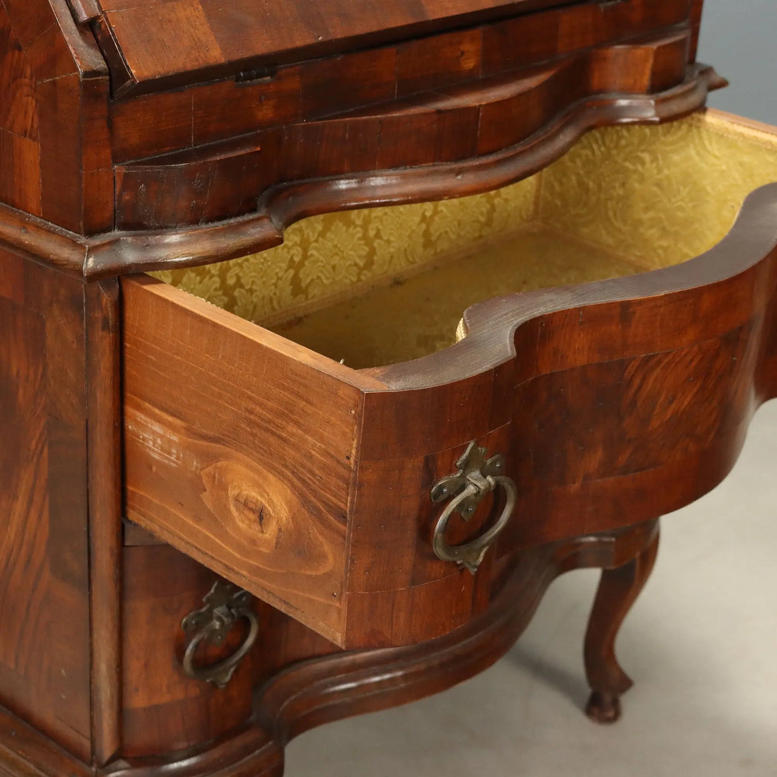 Antique Flap Cabinet with Drawers Italy XX Century